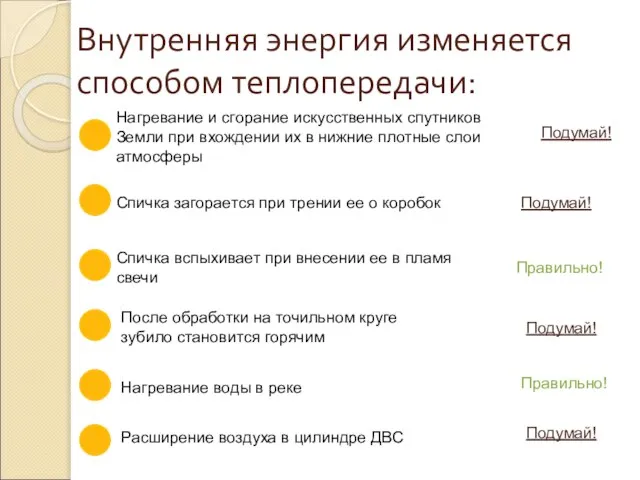 Внутренняя энергия изменяется способом теплопередачи: Нагревание и сгорание искусственных спутников Земли при