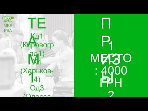 #НАМБЕРВАН TEAM 1 ПРИЗЫ 1 МЕСТО: 4000 ГРН 2 МЕСТО: 3000 ГРН