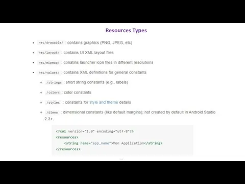Resources Types …