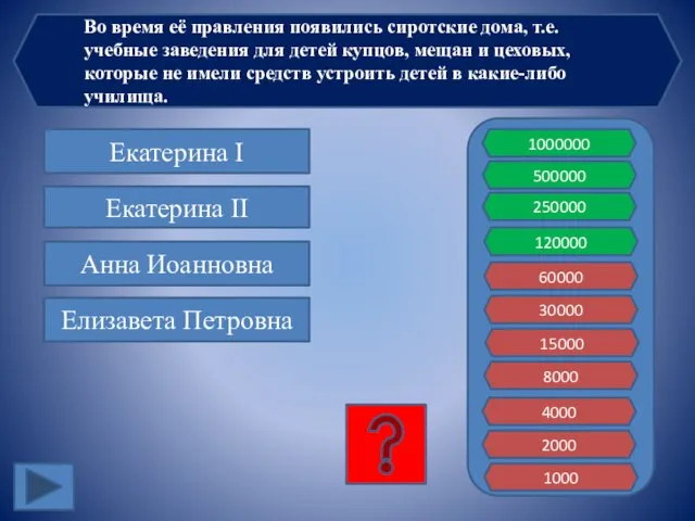 Во время её правления появились сиротские дома, т.е. учебные заведения для детей