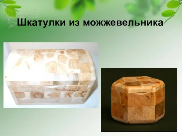 Шкатулки из можжевельника