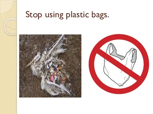 Stop using plastic bags.