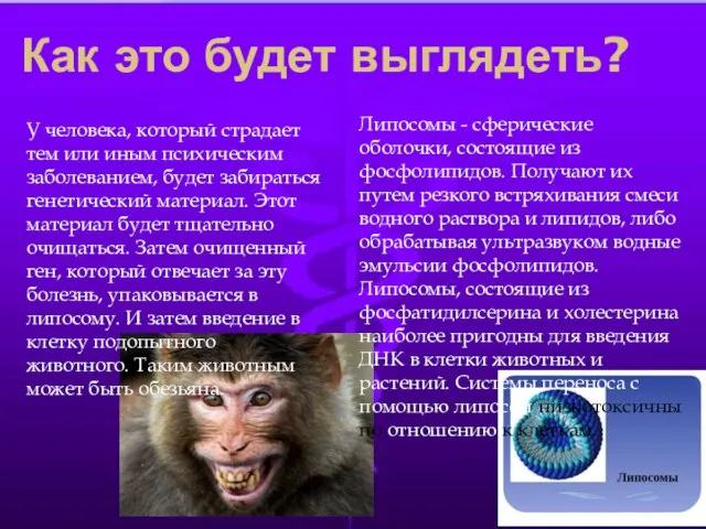 Как это будет выглядеть? У человека, который страдает тем или иным психическим