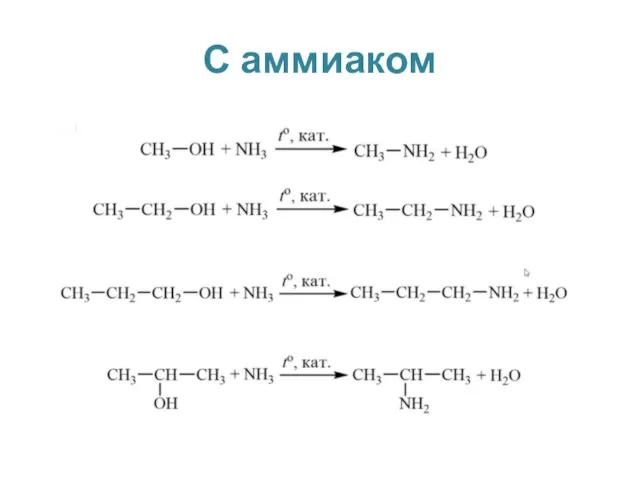 С аммиаком