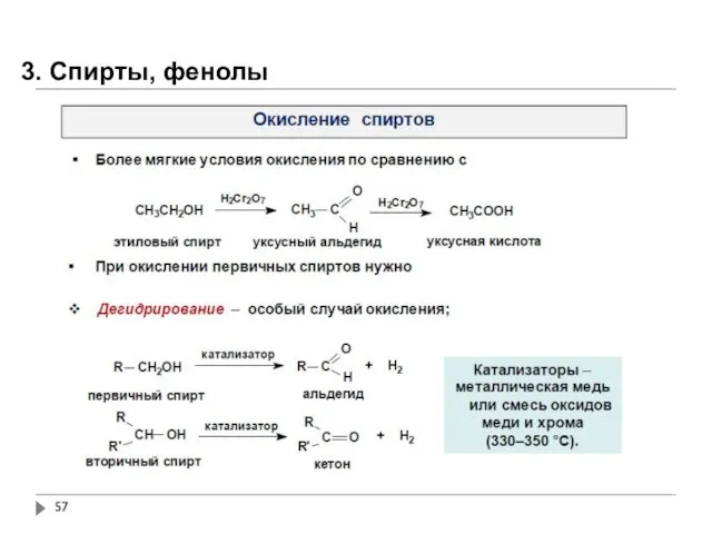 3. Спирты, фенолы