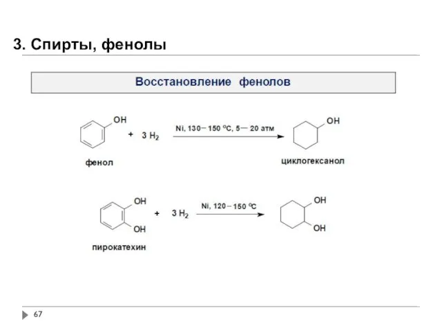 3. Спирты, фенолы