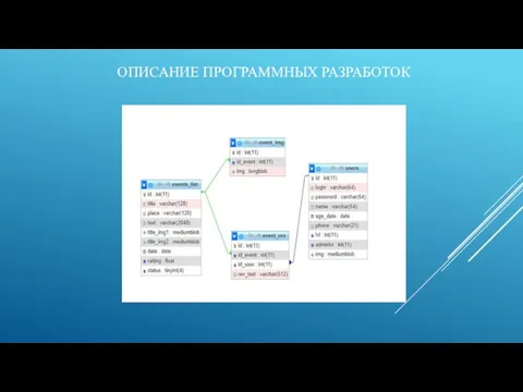 ОПИСАНИЕ ПРОГРАММНЫХ РАЗРАБОТОК