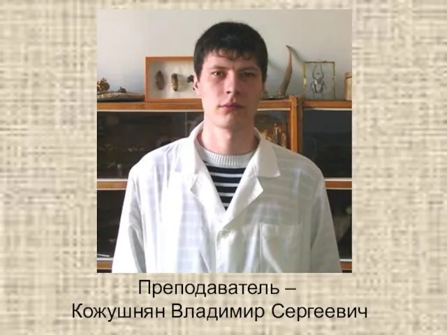 Преподаватель – Кожушнян Владимир Сергеевич