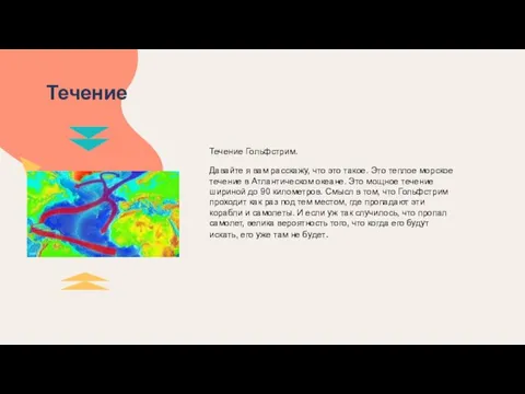 Течение Течение Гольфстрим. Давайте я вам расскажу, что это такое. Это теплое