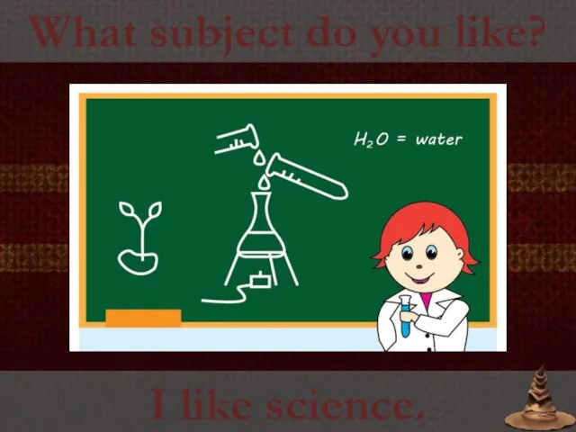 What subject do you like? I like science.