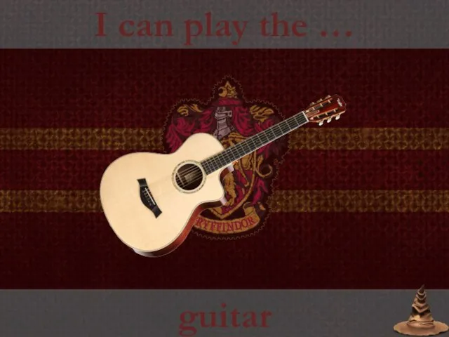 I can play the … guitar