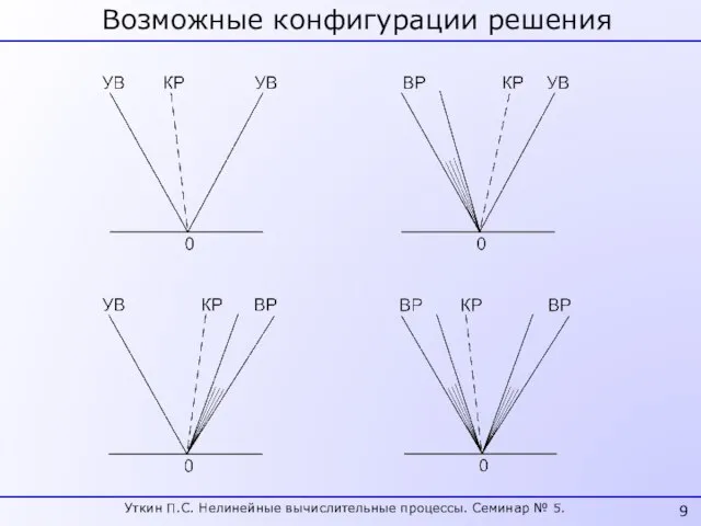 Возможные конфигурации решения Уткин П.С. Нелинейные вычислительные процессы. Семинар № 5.