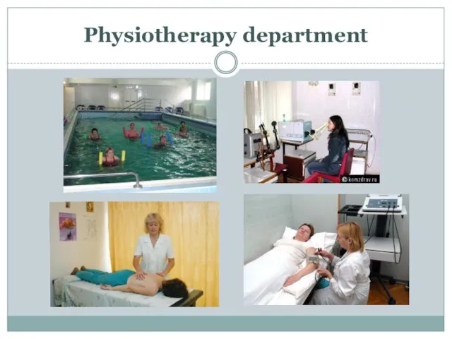 Physiotherapy department