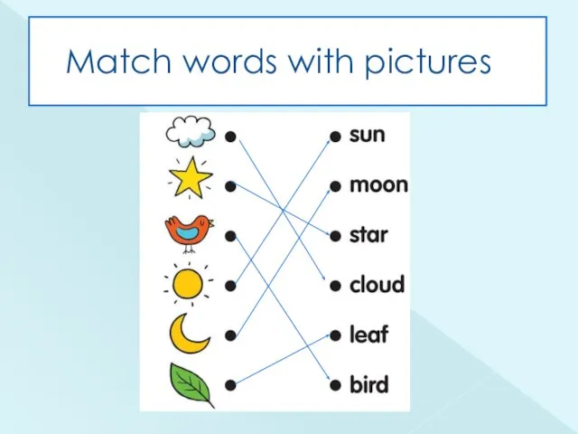 Match words with pictures