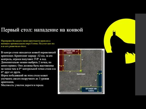 Первый стол: нападение на конвой Переправка большого запаса криптонита привлекла внимание криминального