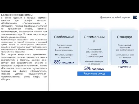 Стабильный Без пополнения Без снятия Без капитализации Минимальный срок от 3 месяцев