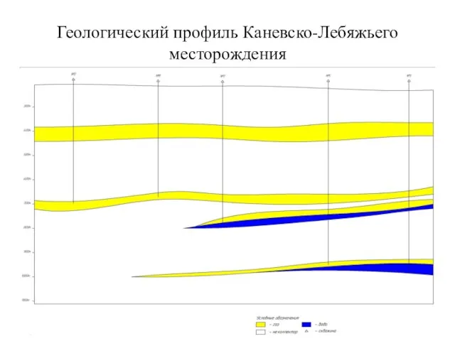 Геологический профиль Каневско-Лебяжьего месторождения