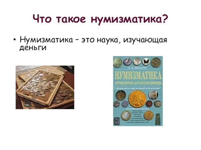 Что такое нумизматика? Нумизматика – это наука, изучающая деньги