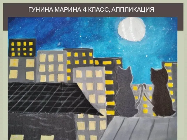 ГУНИНА МАРИНА 4 КЛАСС, АППЛИКАЦИЯ