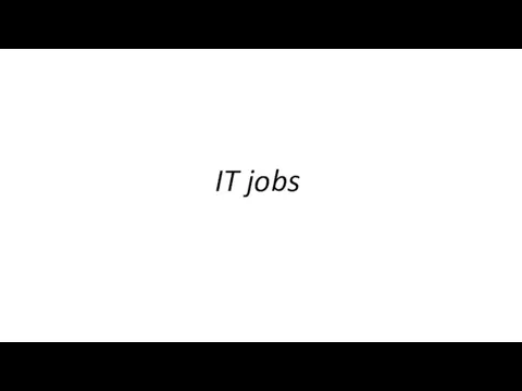 IT jobs