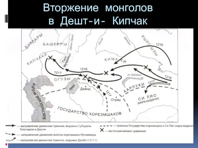 Вторжение монголов в Дешт-и- Кипчак