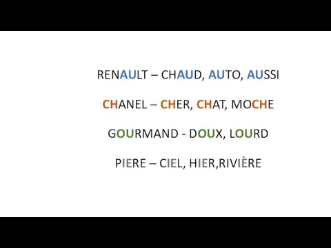 RENAULT – CHAUD, AUTO, AUSSI CHANEL – CHER, CHAT, MOCHE GOURMAND -