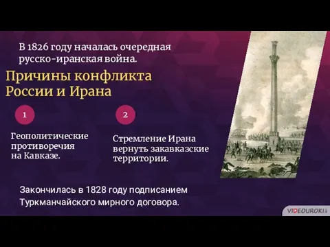 Геополитические противоречия на Кавказе. Стремление Ирана вернуть закавказские территории. 1 2 Причины