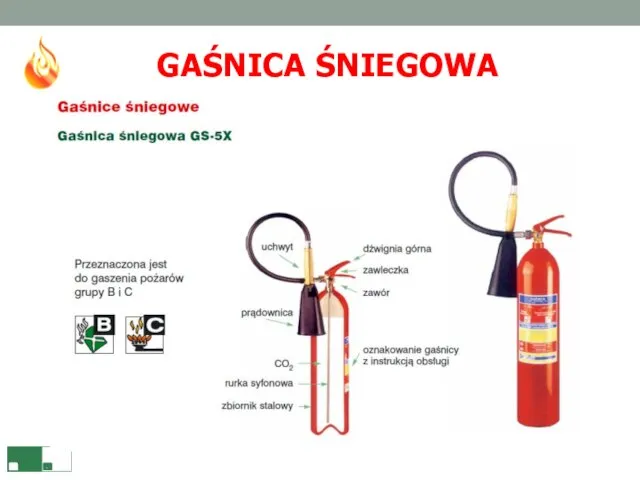 GAŚNICA ŚNIEGOWA