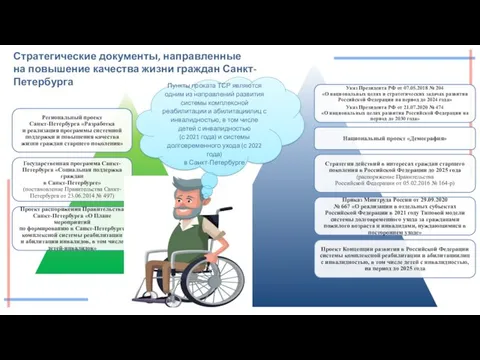 Стратегические документы, направленные на повышение качества жизни граждан Санкт-Петербурга Пункты проката ТСР