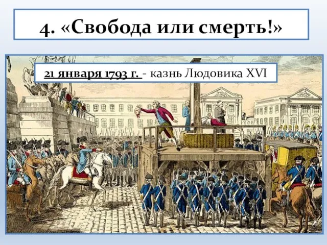 4. «Свобода или смерть!» 21 января 1793 г. - казнь Людовика XVI