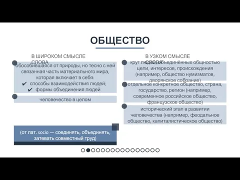 ОБЩЕСТВО обособившаяся от природы, но тесно с ней связанная часть материального мира,