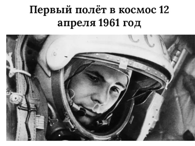Первый полёт в космос 12 апреля 1961 год