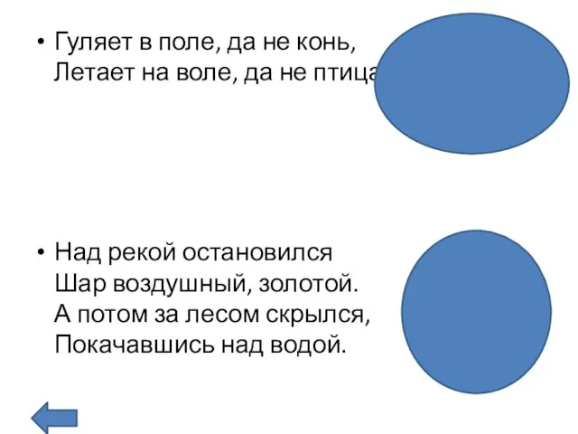 Гуляет в поле, да не конь, Летает на воле, да не птица.