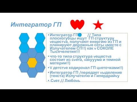 Интегратор ГП Интегратор ГП // Типа плоскогубцы ищут ГП структуру vещестvа, получают