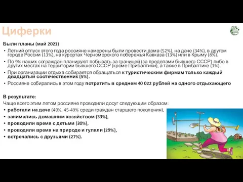 Циферки Были планы (май 2021) Летний отпуск этого года россияне намерены были