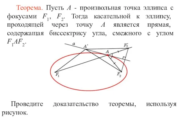 Проведите доказательство теоремы, используя рисунок.