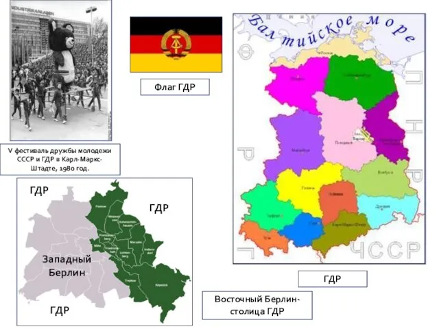 V фестиваль дружбы молодежи СССР и ГДР в Карл-Маркс-Штадте, 1980 год. Флаг