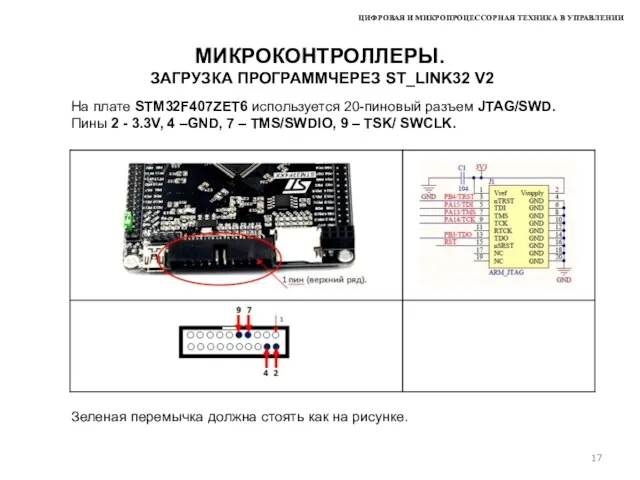 ЦИФРОВАЯ И МИКРОПРОЦЕССОРНАЯ ТЕХНИКА В УПРАВЛЕНИИ МИКРОКОНТРОЛЛЕРЫ. ЗАГРУЗКА ПРОГРАММЧЕРЕЗ ST_LINK32 V2 На