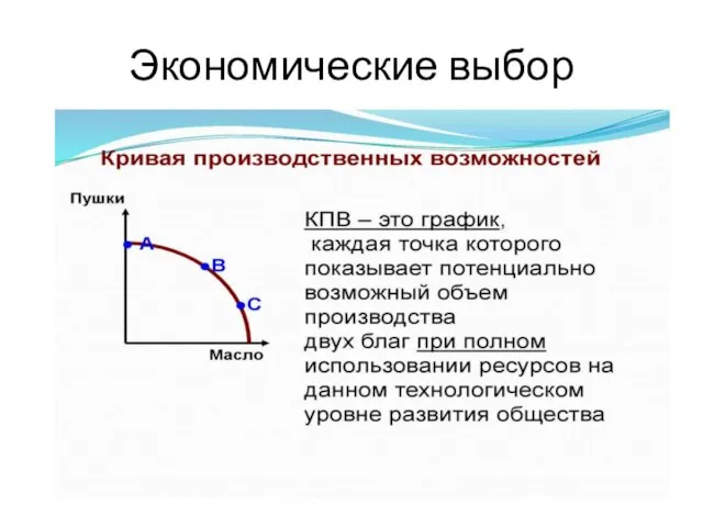 Экономические выбор