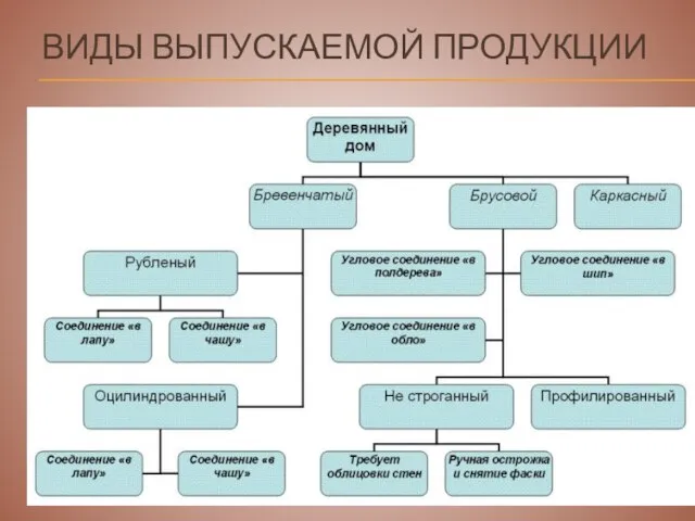 ВИДЫ ВЫПУСКАЕМОЙ ПРОДУКЦИИ