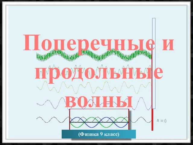 (Физика 9 класс) Поперечные и продольные волны