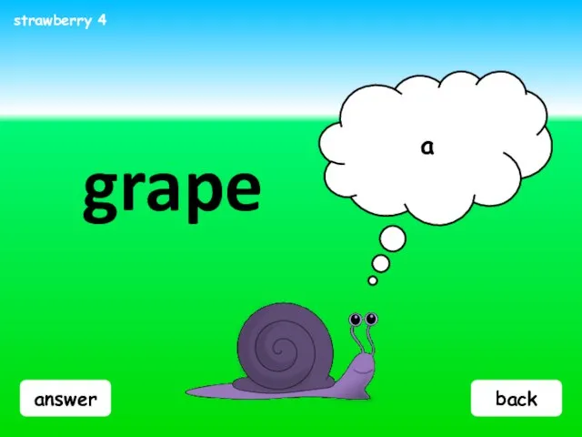 answer grape a strawberry 4 back