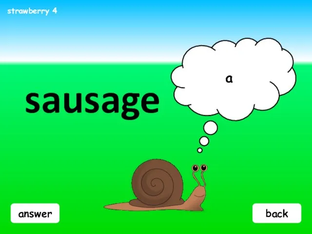 answer sausage a strawberry 4 back