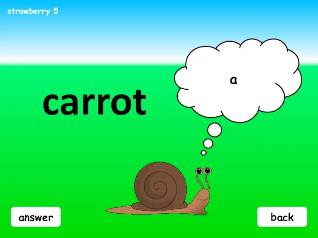 answer carrot a strawberry 5 back