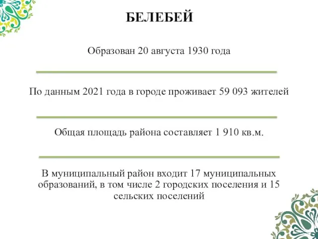 Образован 20 августа 1930 года По данным 2021 года в городе проживает