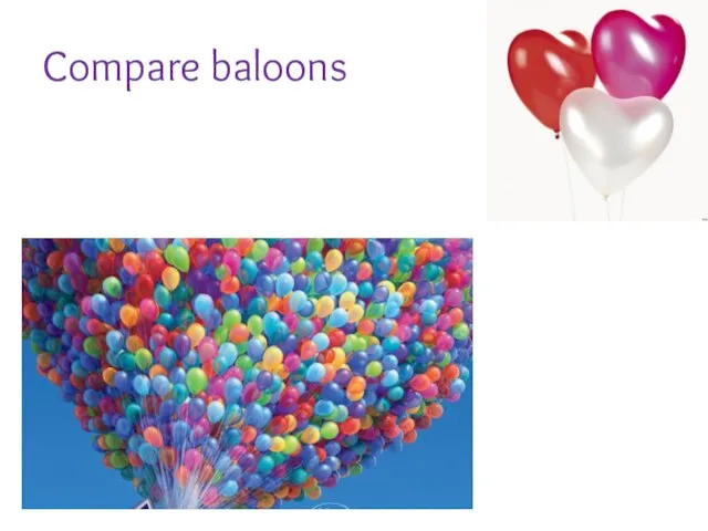 Compare baloons