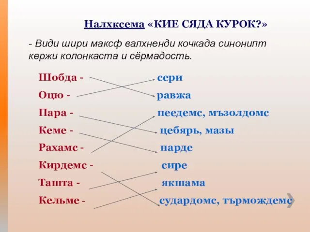 Налхксема «КИЕ СЯДА КУРОК?» - Види шири максф валхненди кочкада синонипт кержи