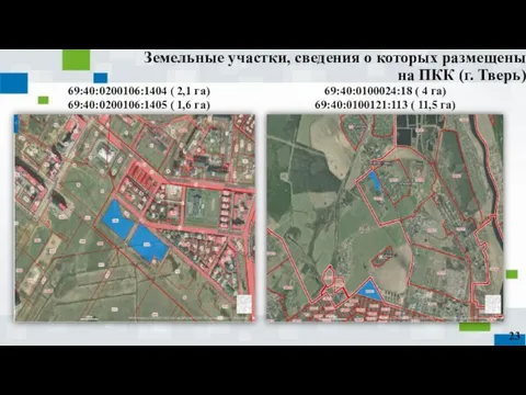 Земельные участки, сведения о которых размещены на ПКК (г. Тверь) 69:40:0200106:1404 (