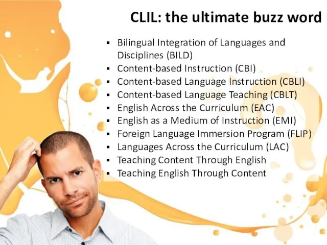 Bilingual Integration of Languages and Disciplines (BILD) Content-based Instruction (CBI) Content-based Language