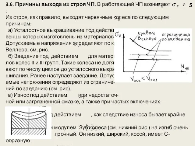 3.6. Причины выхода из строя ЧП. В работающей ЧП возникают и .